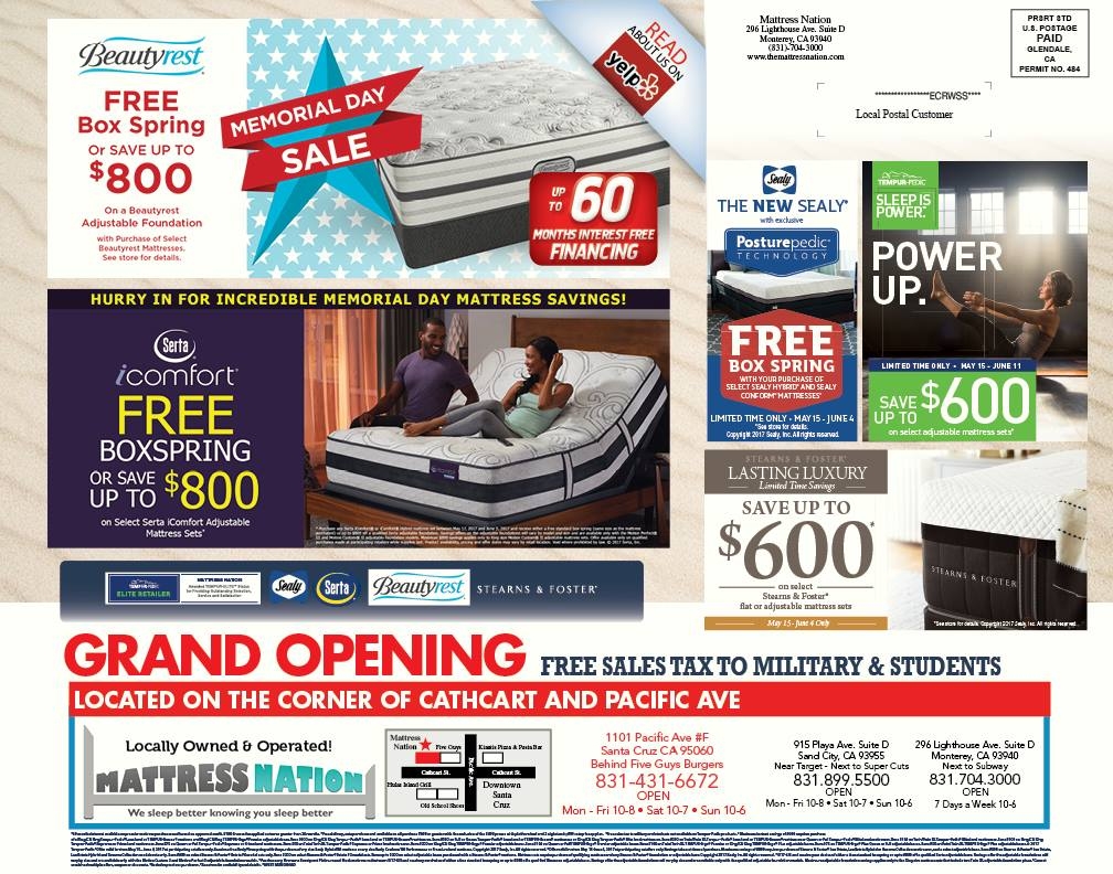 Mattress Nation Memorial Day Sale 2017 Lighthouse District